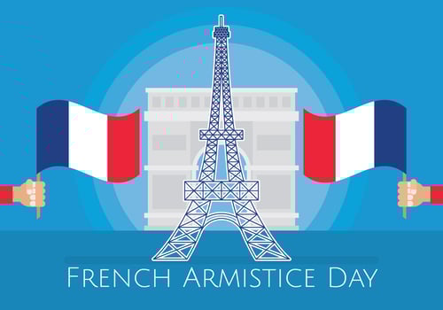 French Armistice Day Illustration vector