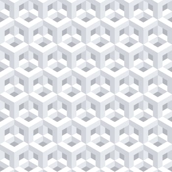 Abstract 3D Geometric White Background vector