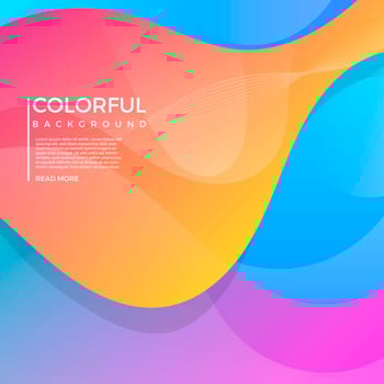 Flat Geometric Colorful Vector Background
