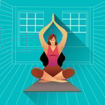 Yoga Class vector