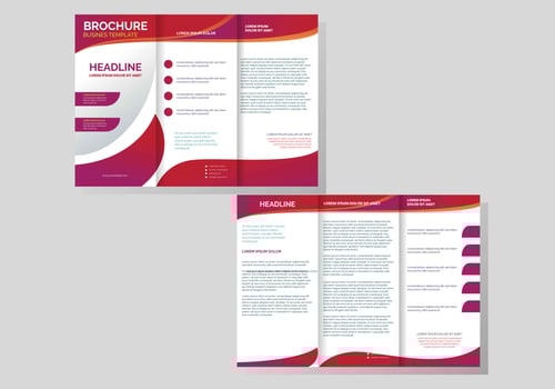 Professional Brochure Template Vector