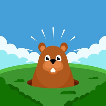 Groundhog day vector
