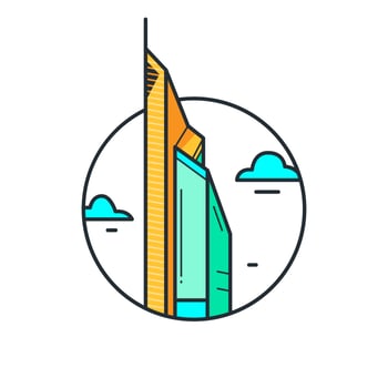 The Skyscraper Tower Dubai vector