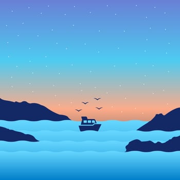 Awesome Ocean Background Vector	