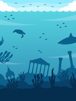 Awesome Ocean Background Vector	