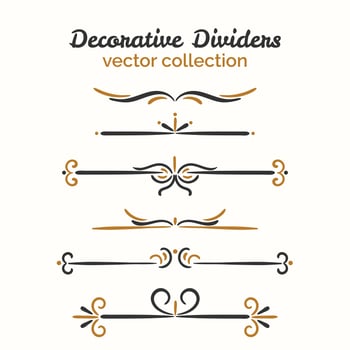Ornamental decorative elements vector