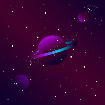 Galaxy Background Vector 