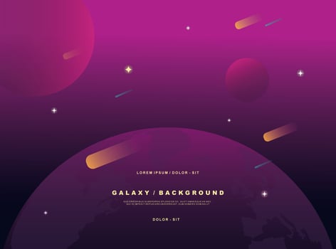 Galaxy Background Vector