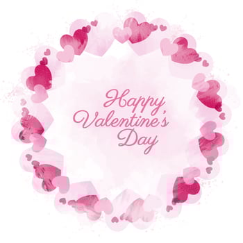 Vector Valentine's Day Decorative Border