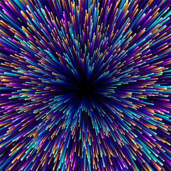 Abstract Geometric Dynamic Starburst Background vector