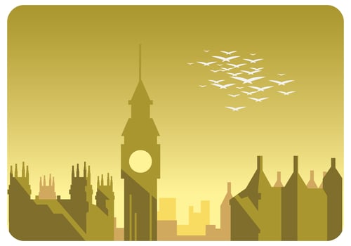 London Landscape Vector
