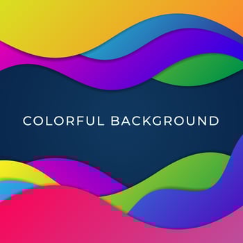 Bright Elements With Gradient Coloristic Transitions Background vector