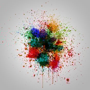 Colorful splash effect, vector illustration