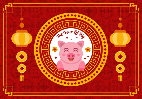 Chinese New Year 2019 vector