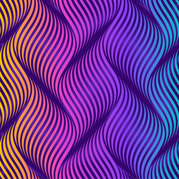 Twisty Waves Colorful Background vector