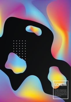 Abstract Neon Gradient Vector Design