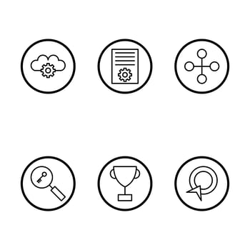 Set of Vector SEO Search Engine Optimization Icons