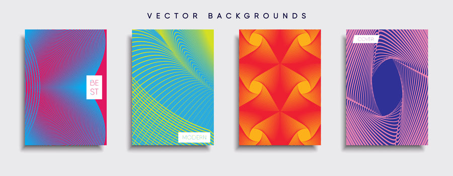Minimal Vector cover designs. Future Poster template.