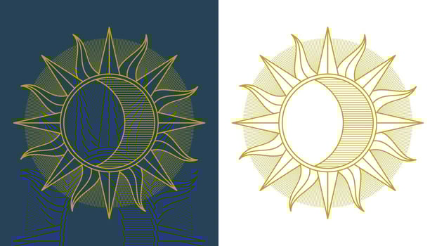 Outstanding Sun Clipart Set Vector	