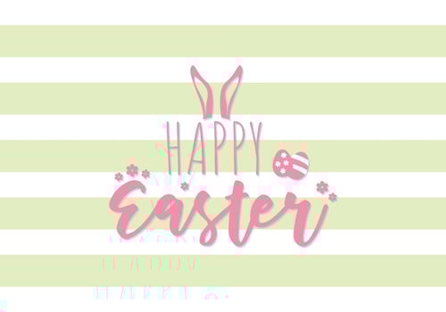 Happy Easter Bunny Ears vector
