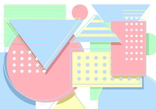 Geometric Pastel Background vector