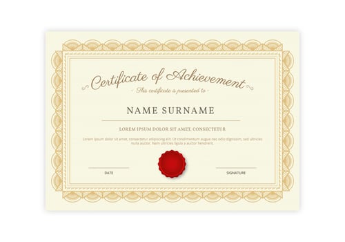 Certificate Template vector