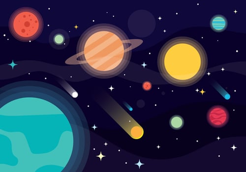 Galaxy Background Vector