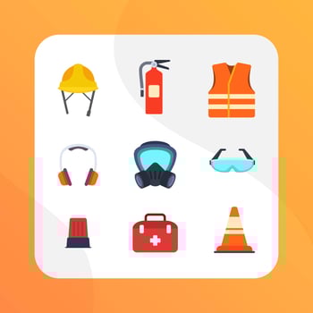 Flat personal Protective Equipment Vector Collection