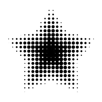 Detailed vector halftone for backgrounds and designs