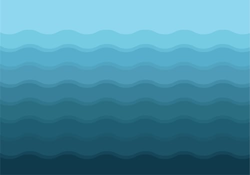 Gradient Blue Waves Background vector