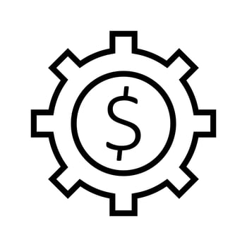 Business cog Vector Icon