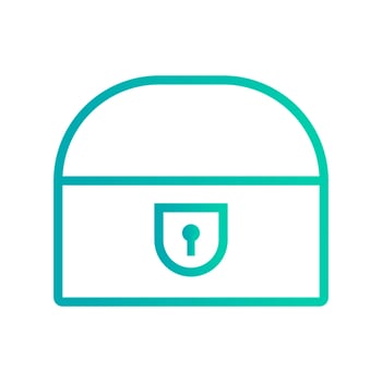 Coin Chest Vector Icon