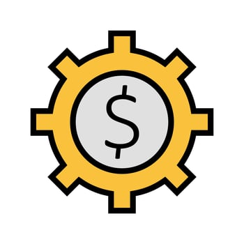 Business cog Vector Icon