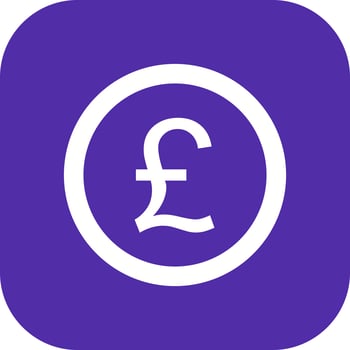 Pound Vector Icon