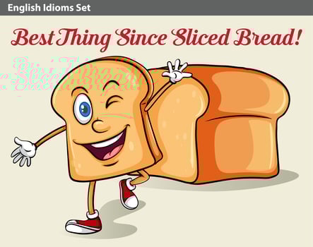 A sliced bread vector