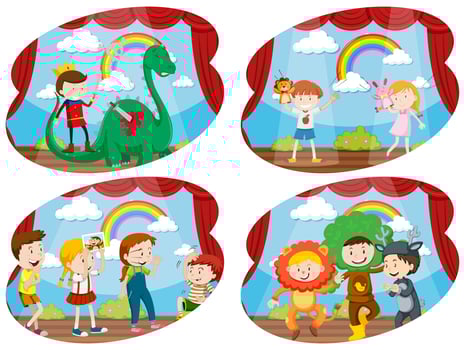 A Set of Role Playing vector