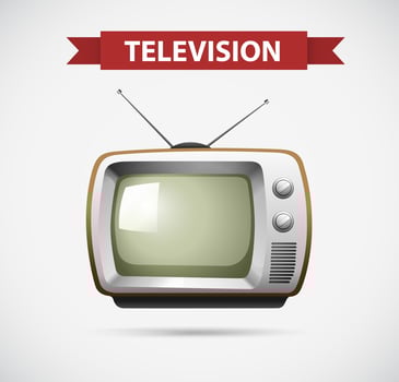 Icon design for television vector