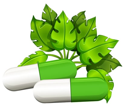 Medical capsules vector