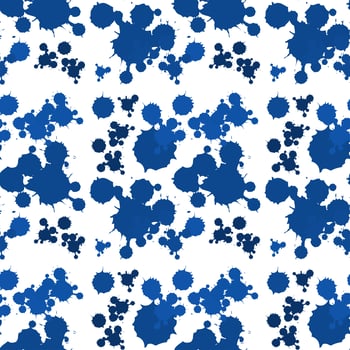 Seamless background design with blue splash vector