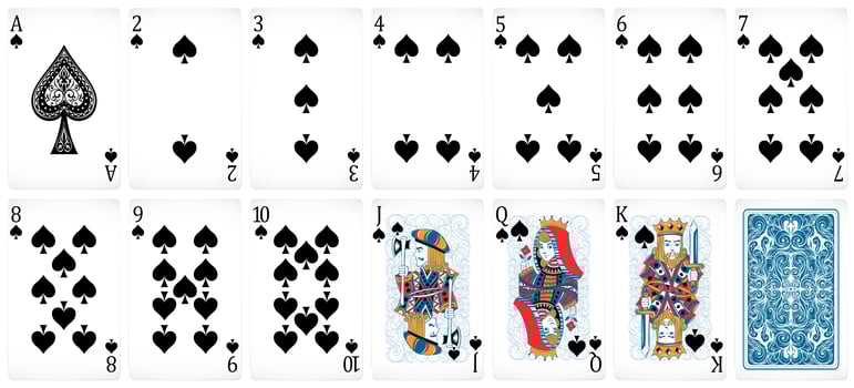 Poker cards vector