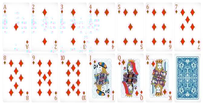 Poker cards vector