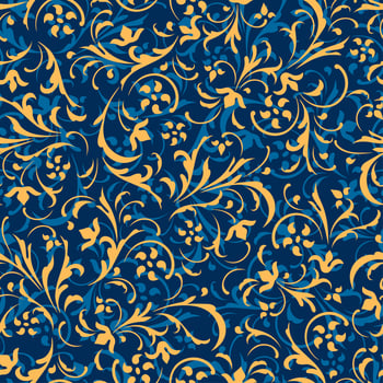Seamless vector background. Baroque pattern.