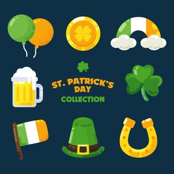 St Patricks Day Clipart Set vector