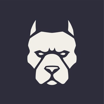 Pitbull Mascot Vector Icon