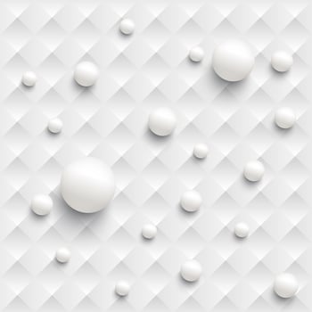 Colorful abstract background with balls and lines for advertising, vector illustration