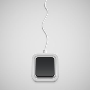 Simplified keyboard with no character, vector