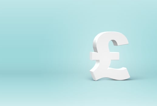 High detailed 3D font character, vector illustration