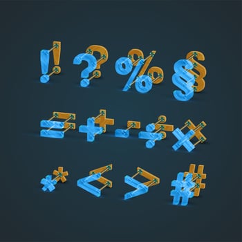 3D, realistic glass and wood character set, vector
