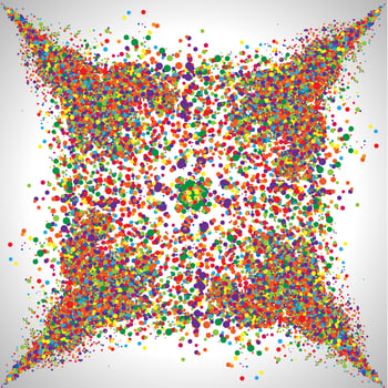 Colorful dots, vector
