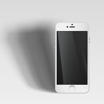 Realistic smartphone, vector illustration